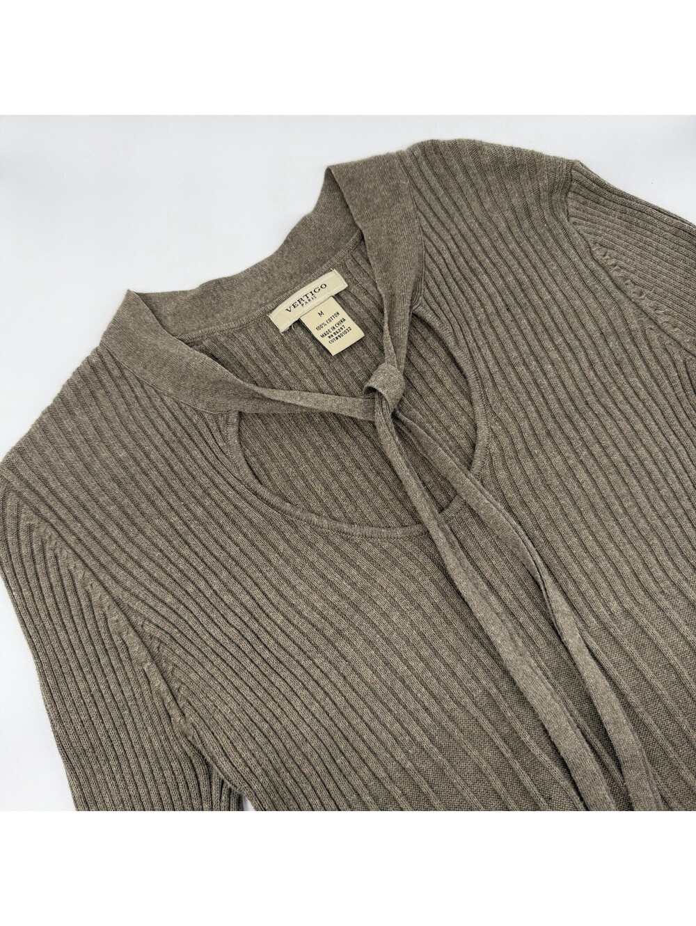 Vintage Vertigo Y2K Ribbed Womens Sweater M